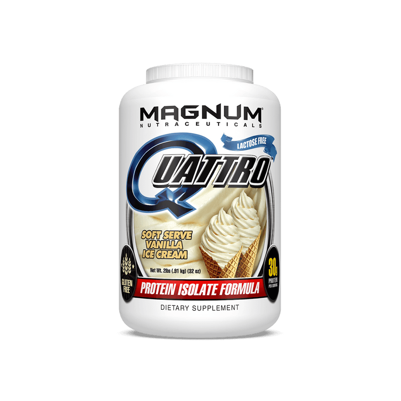 Magnum Nutraceuticals Quattro 소프트 아이스크림 바닐라 아이스크림 2파운드