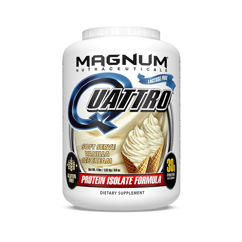 Magnum Nutraceuticals Quattro 소프트 아이스크림 바닐라 아이스크림 4파운드