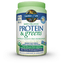 Garden of Life 생 유기농 단백질 &amp; 그린 바닐라 550g