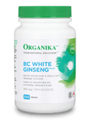 Organika GINSENG - BC WHITE (Panax Ginseng) 500MG 100 Capsules