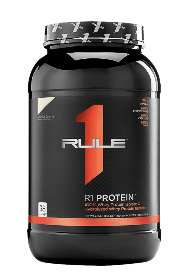 Rule One Protein Whey Isolate and Hydrolysate Vanilla Creme Flavour