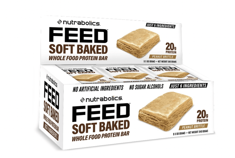 Nutrabolics FEED Soft Baked Protein Bar 20g protein Peanut Brittle