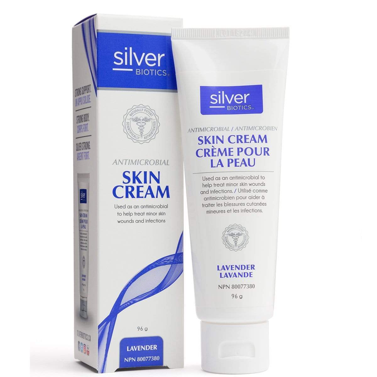 Silver Biotics Antimicrobial Skin Cream Lavender 96 g