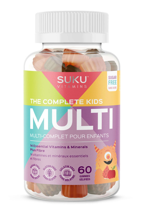Suku Vitamins The Complete Kid's Multi Plus Fibre 60 Gummies