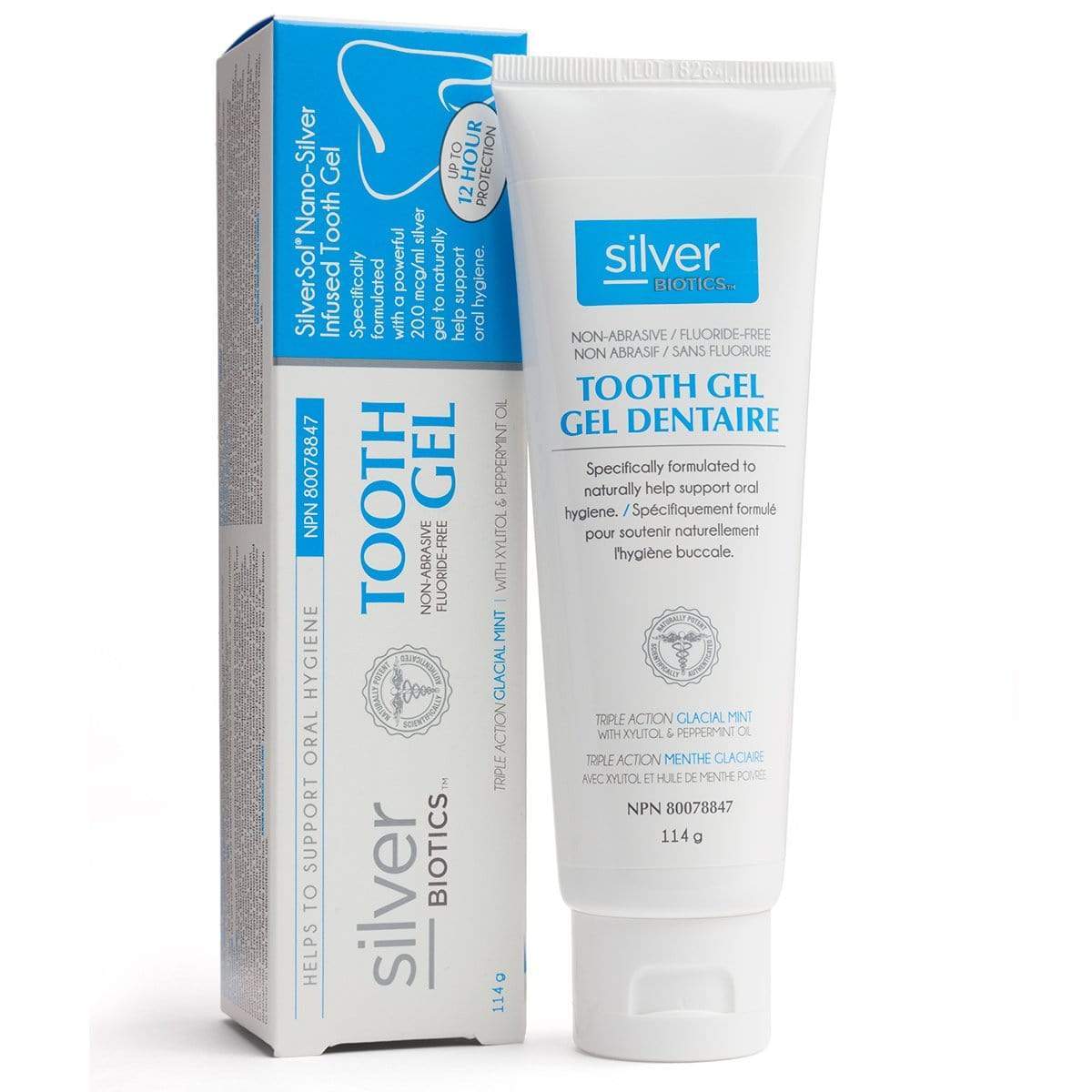 Silver Biotics Tooth Gel Glacial Mint 114 g