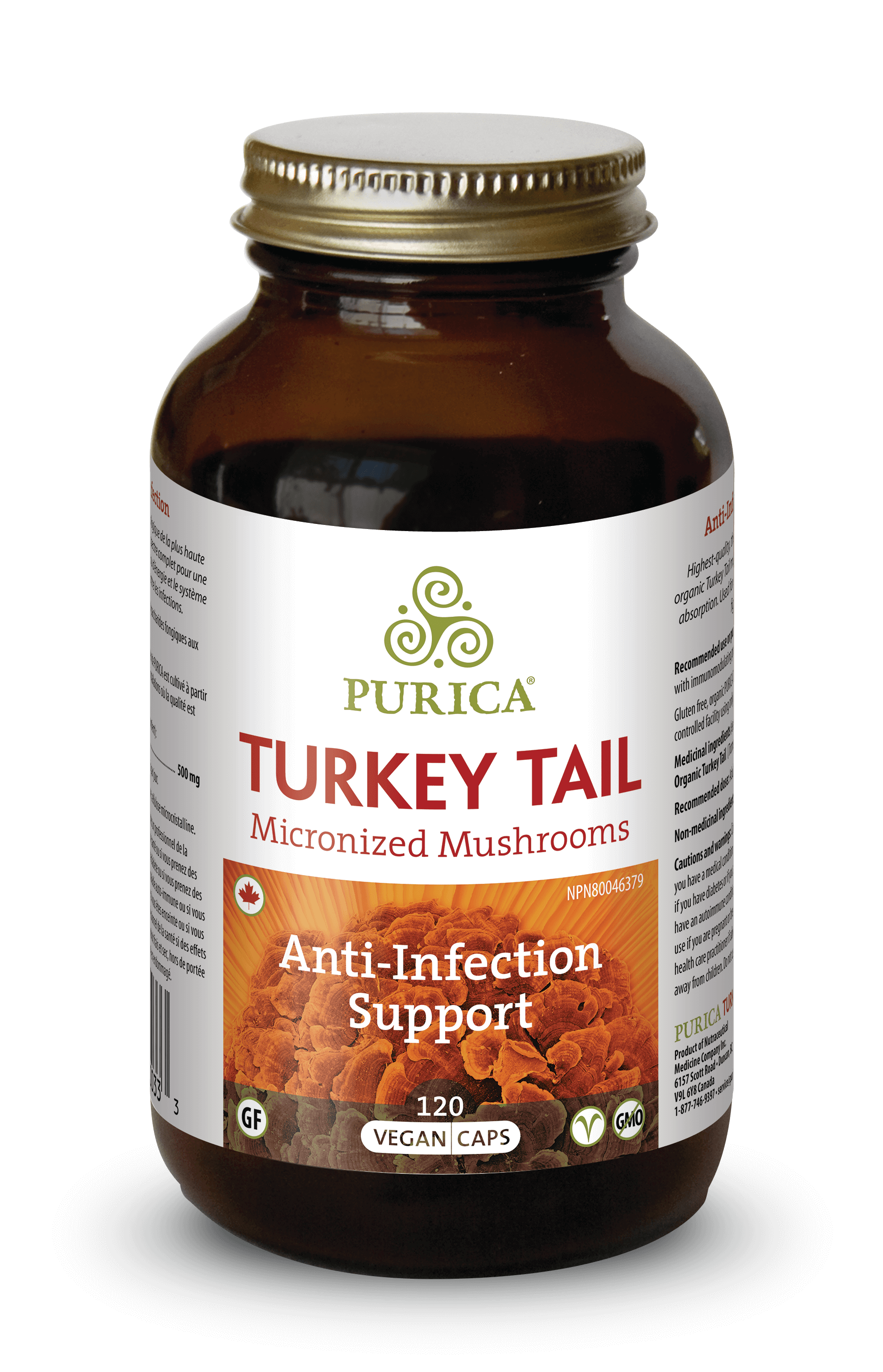 Purica Turkey Tail 120 Capsules
