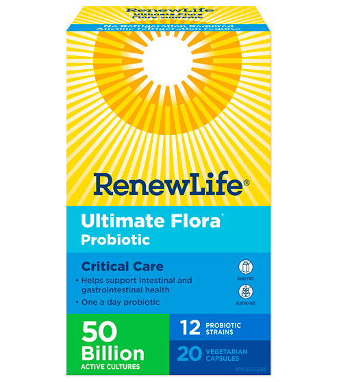 Renew Life Ultimate Flora Critical Care 50 Billion 20 Capsules, No Refrigeration