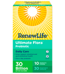 رينيو لايف ألتيميت فلورا بروبيوتيك للعناية اليومية 30 مليار 30 كبسولة نباتية، بدون تبريد