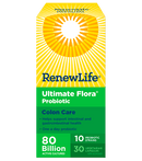 رينيو لايف العناية الفائقة بالقولون بالفلورا 80 مليار 30 كبسولة نباتية