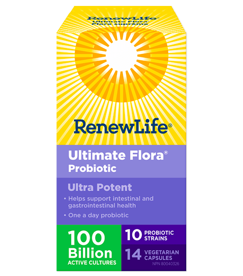 Renew Life Ultimate Flora Ultra Potent 100 Billion 14 Veg-Cap