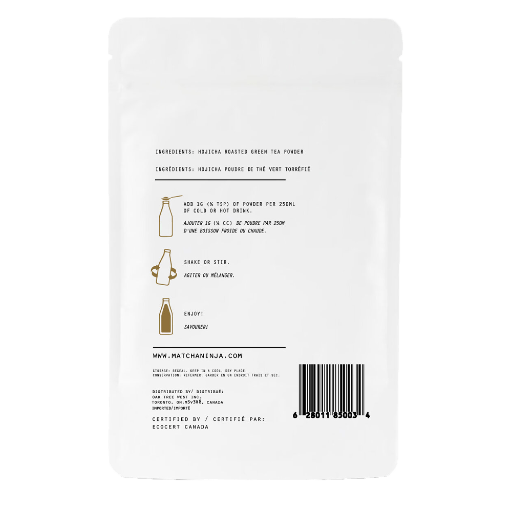 Matcha Ninja - Hojicha Roasted Green Tea Powder (70 servings)