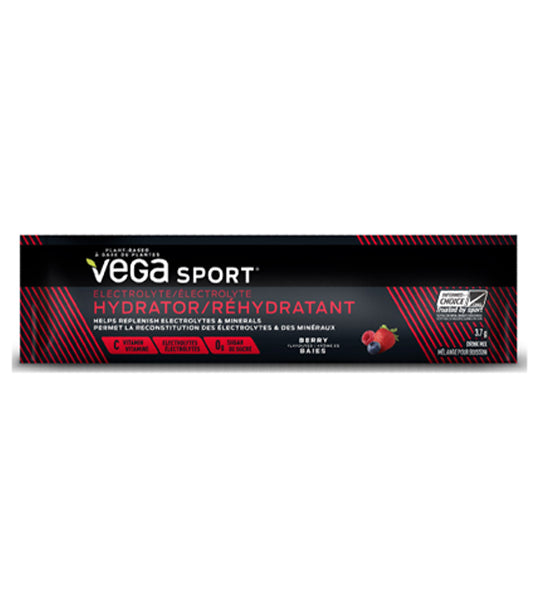 Vega Sport, Electrolyte Hydrator, Berry, 111g (Box of 30 x 3.7g)