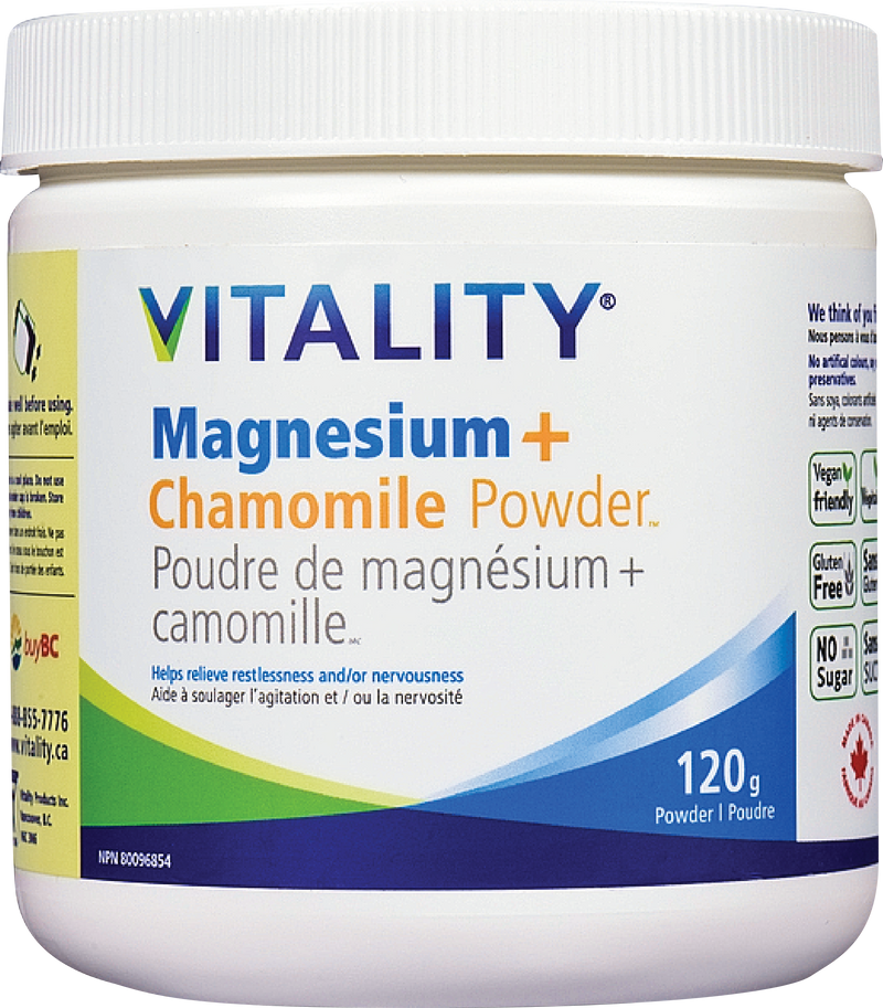 Vitality Magnesium + Chamomile Powder 120 Grams