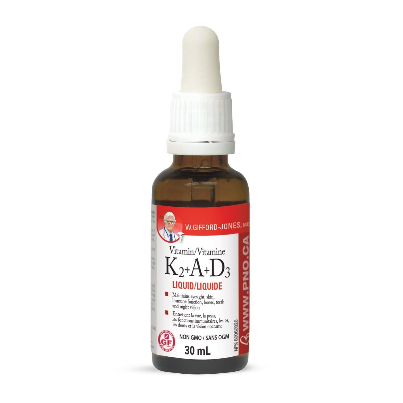 W. Gifford-Jones, MD Vitamin K2+A+D3 30 ml