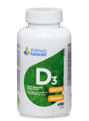 كبسولات هلامية بلاتينية فيتامين D3 IU ذات قوة إضافية