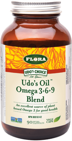 Flora Udo's Choice Udo's Oil Omega 3+6+9 Blend 90 Capsules