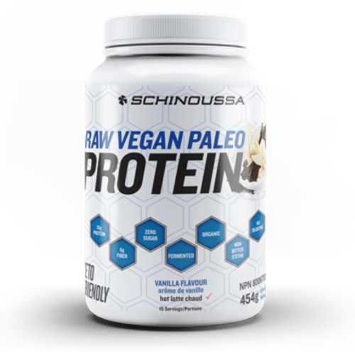 Schinoussa Raw Vegan Paleo Protein - Vanilla 454 g (15 Servings)