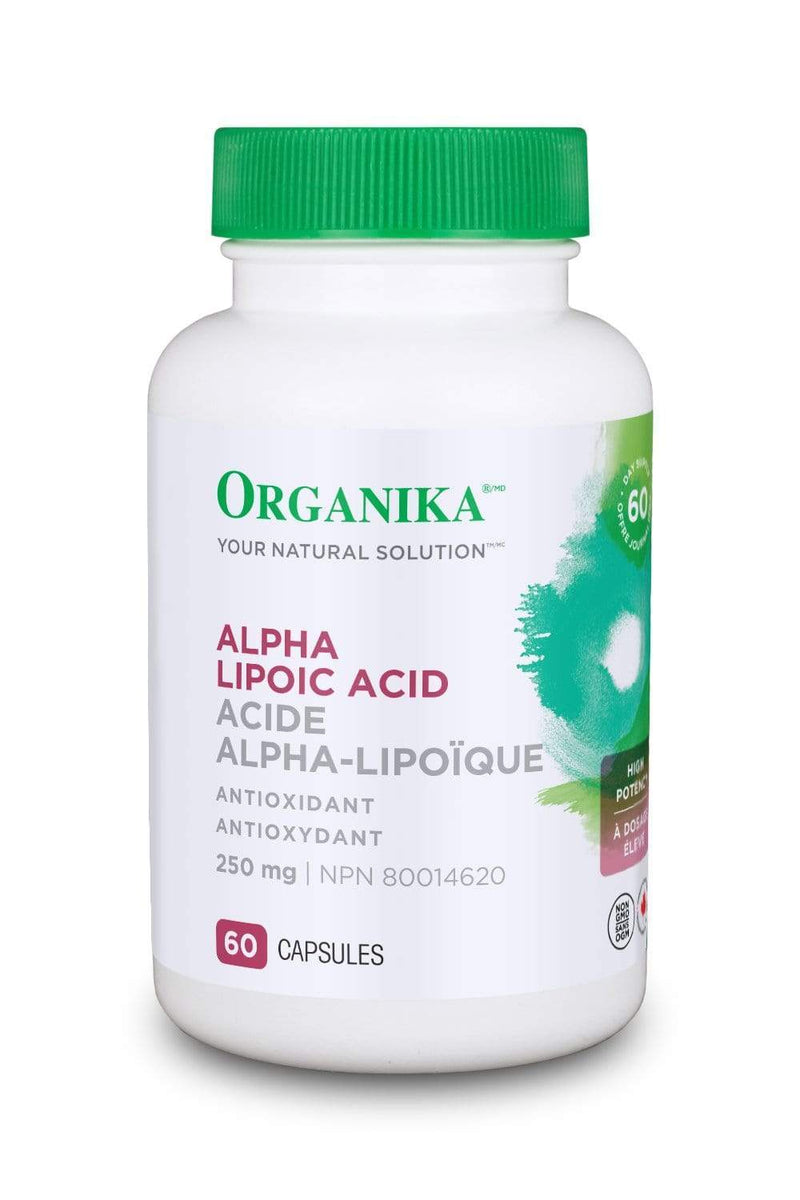 Organika ALPHA LIPOIC ACID (High Potency) 250MG 60 Capsules