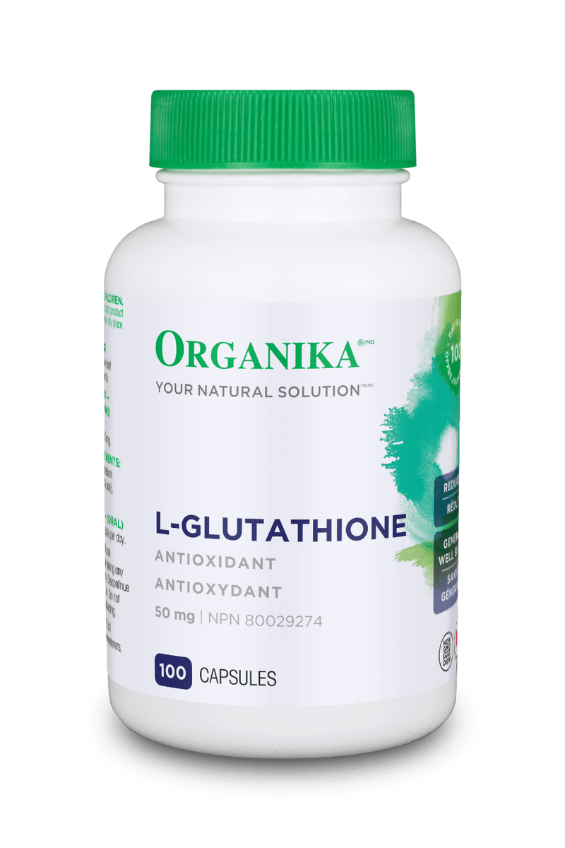 Organika L-GLUTATHIONE (Reduced) 50MG 100 Capsules