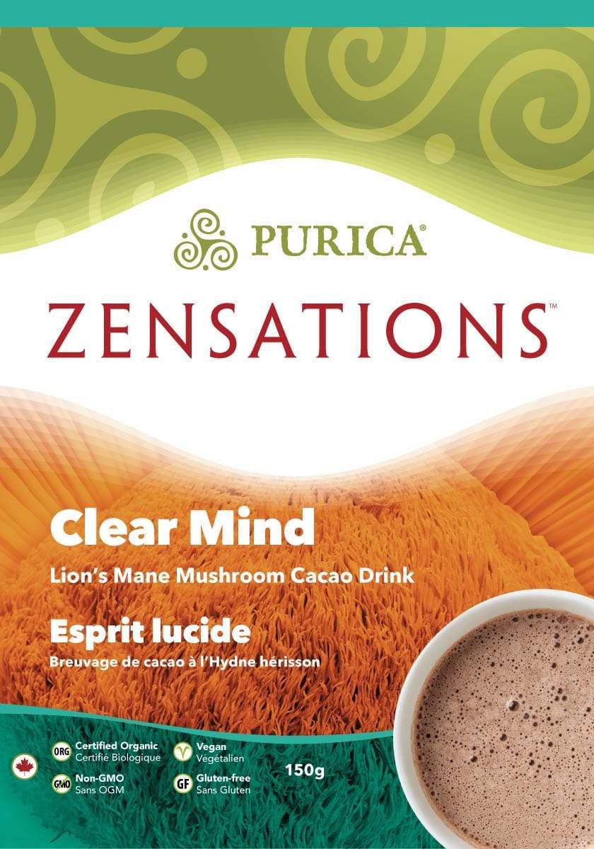 Purica Zensations Clear Mind Lion's Mane Mushroom Cacao Drink 150 g