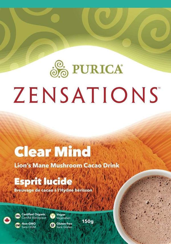 Purica Zensations Clear Mind Lion's Mane Mushroom Cacao Drink 150 جم