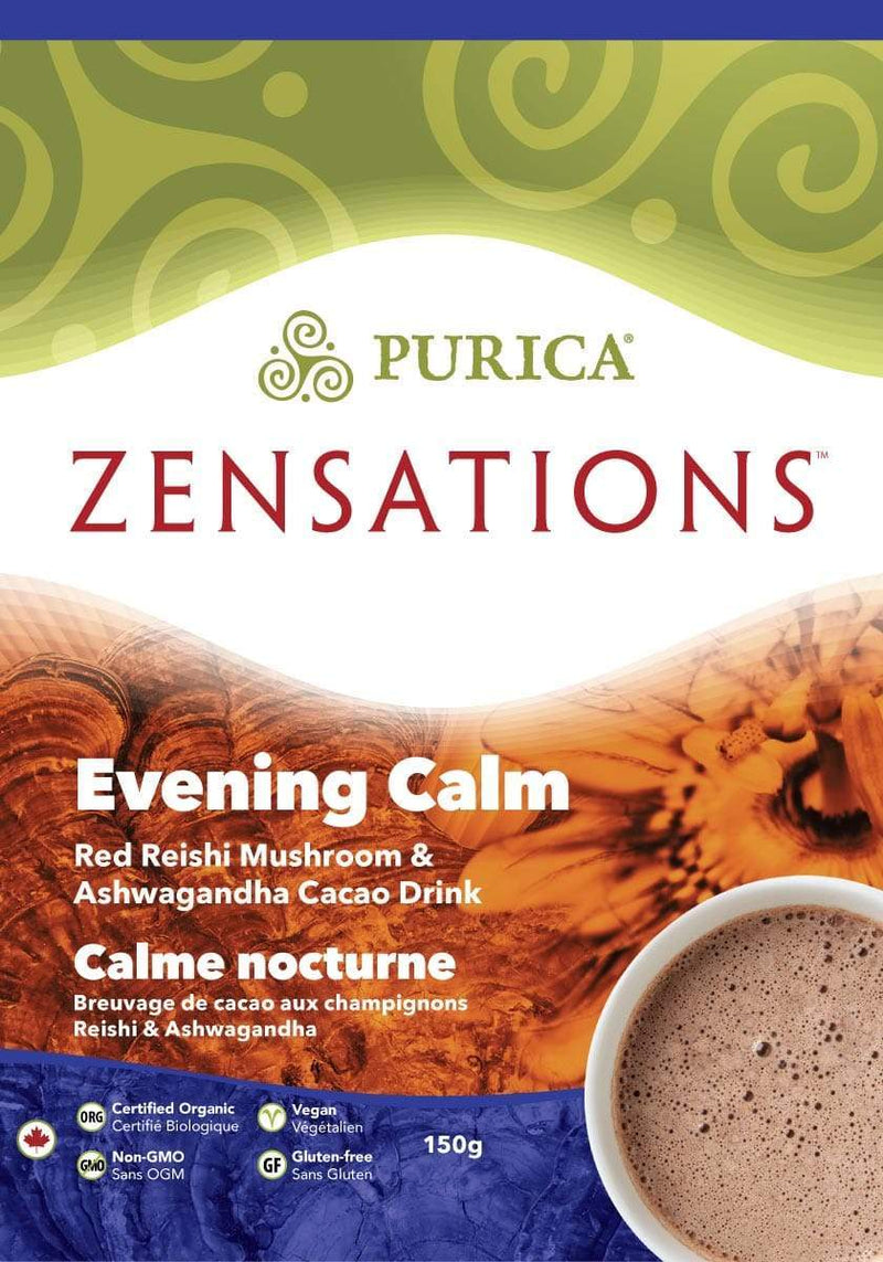 Purica Zensations Evening Calm Red Reishi Mushroom& Ashwagandha Cacao Drink 150 g