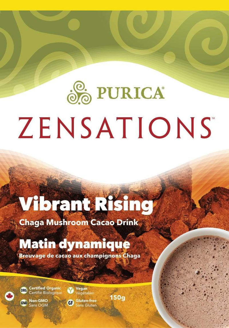 Purica Zensations Vibrant Rising Chaga 버섯 카카오 음료 150g