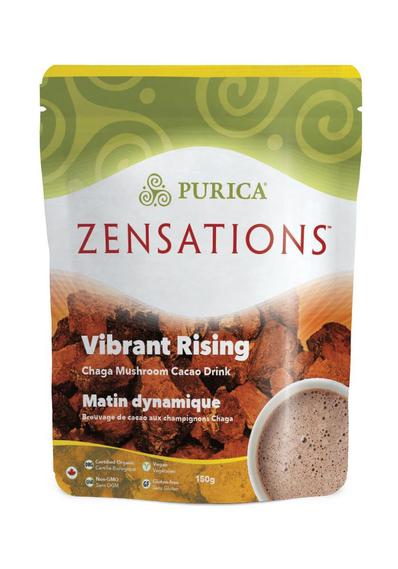 Purica Zensations Vibrant Rising Chaga 버섯 카카오 음료 150g