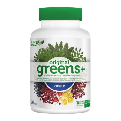 Genuine Health, greens+, 120 Capsules