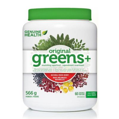 Genuine Health, greens+, Mixed Berry Flavour, 566g