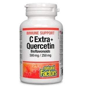 Natural Factors C Extra+ Quercetin Bioflavonoids 500 mg / 250 mg 90 Capsules