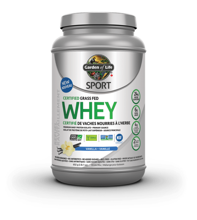 Garden of Life Sport Certified Grass Fed Whey Vanilla 652 g