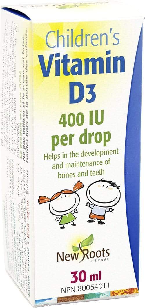 New Root's 어린이용 비타민 D3 한 방울당 400IU