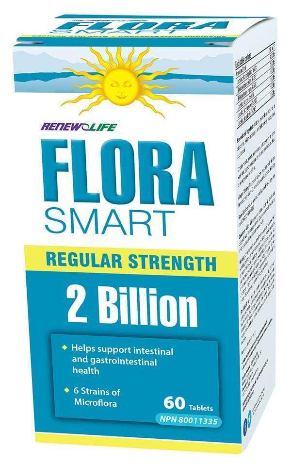 Renew Life FloraSMART 2 Billion Active Cultures 60 Tablets