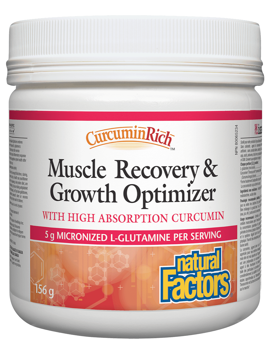 Natural Factors Curcumin Rich Muscle Recovery & Growth Optimizer 156g