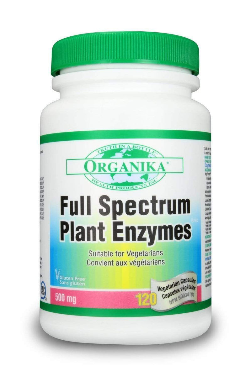 Organika FULL SPECTRUM PLANT ENZYMES 500MG 120 Capsules