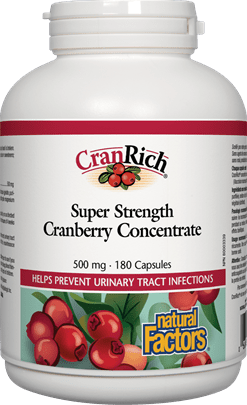 Natural Factors Cranrich Super Strength Cranberry Concentrate 500mg 90 Capsules