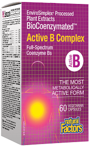 Natural Factors BioCoenzymated Active B Complex 60 Capsules