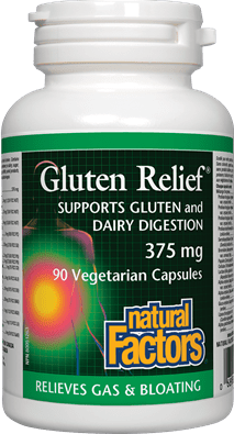Natural Factors Gluten Relief 375mg 90 Capsules