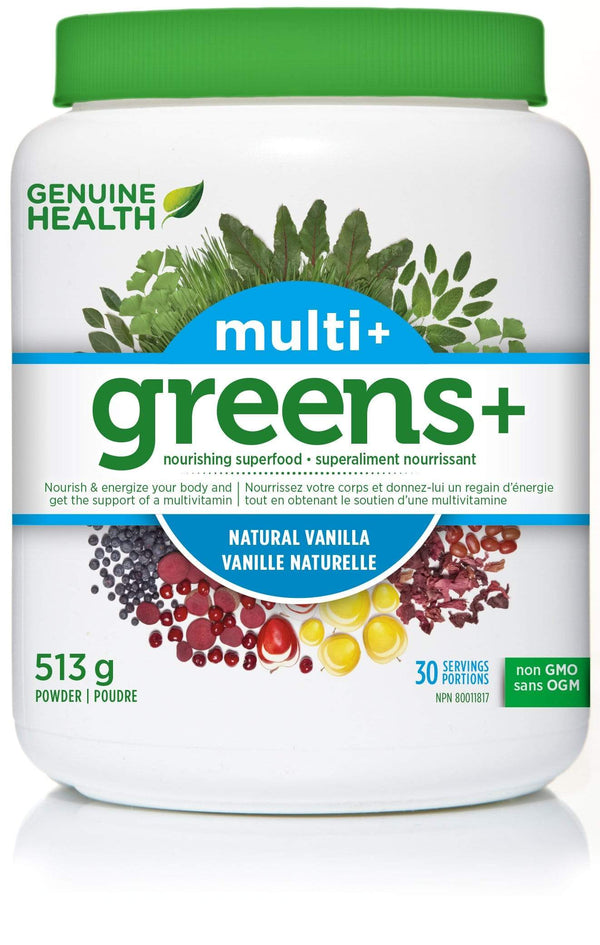 Genuine Health Greens+ Multi+ Natural Vanilla