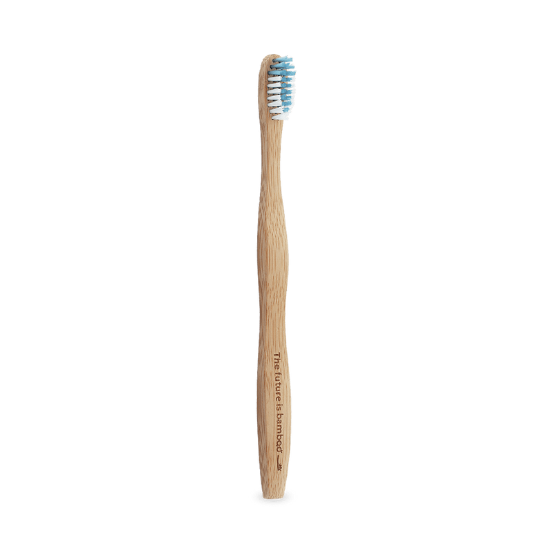 The Future Is Bamboo Adult Soft Bristle Tooth Brush Blue