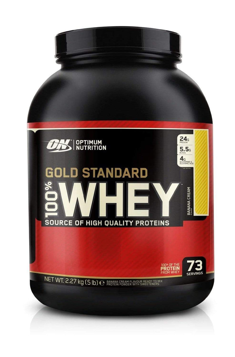 Optimum Nutrition, Gold Standard 100% Whey، كريمة الموز، 2.27 كجم (5 رطل)