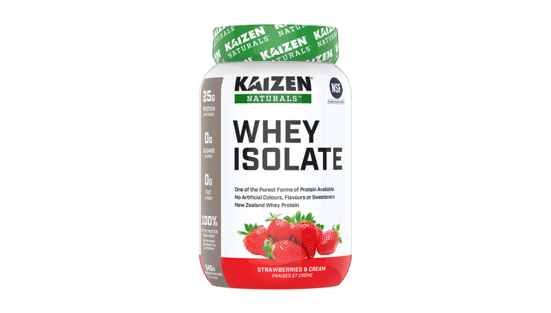 Kaizen Naturals Whey Isolate Strawberries & Cream 840 g