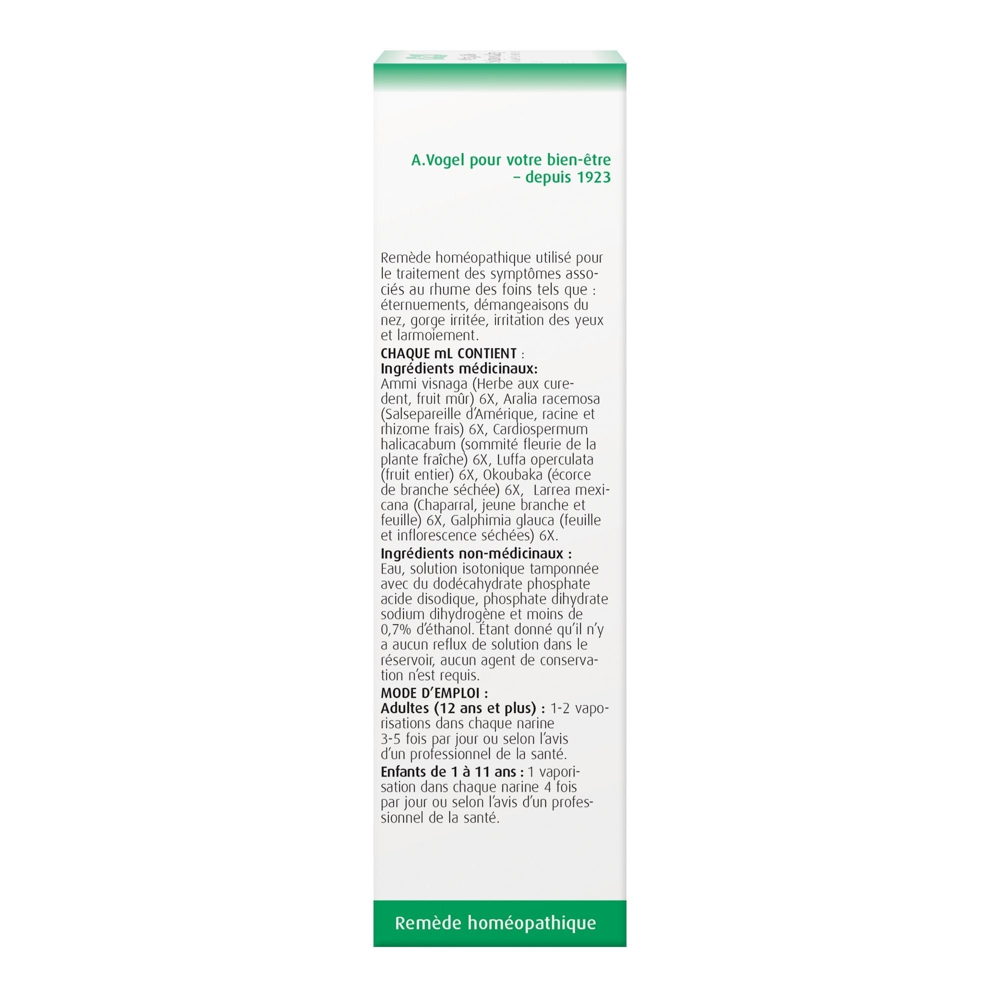 A.Vogel, Allergy Relief Nasal Spray (Pollinosan), 20mL