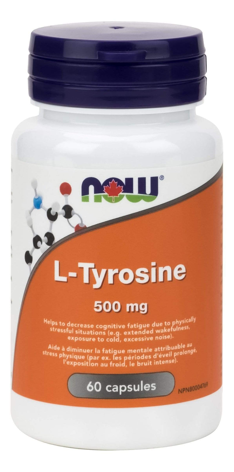 NOW L-Tyrosine 500mg 60 Capsules