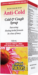 ناتشورال فاكتورز - شراب إيتشيناميد للبرد والسعال، 150 مل