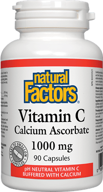 Natural Factors 비타민 C - 칼슘 아스코르베이트 1000 mg 90 캡슐