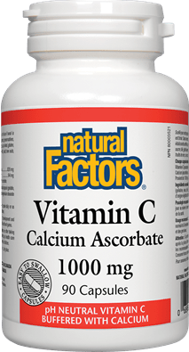 Natural Factors 비타민 C - 칼슘 아스코르베이트 1000 mg 180 캡슐