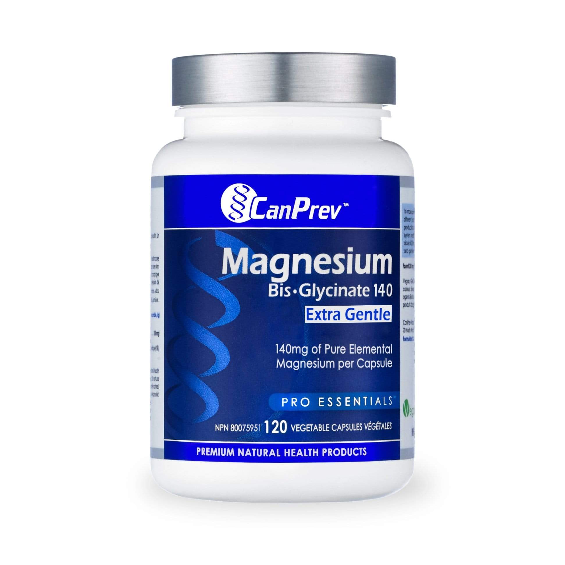 Canprev Magnesium Bis-Glycinate 140 Extra Gentle 120 Capsules