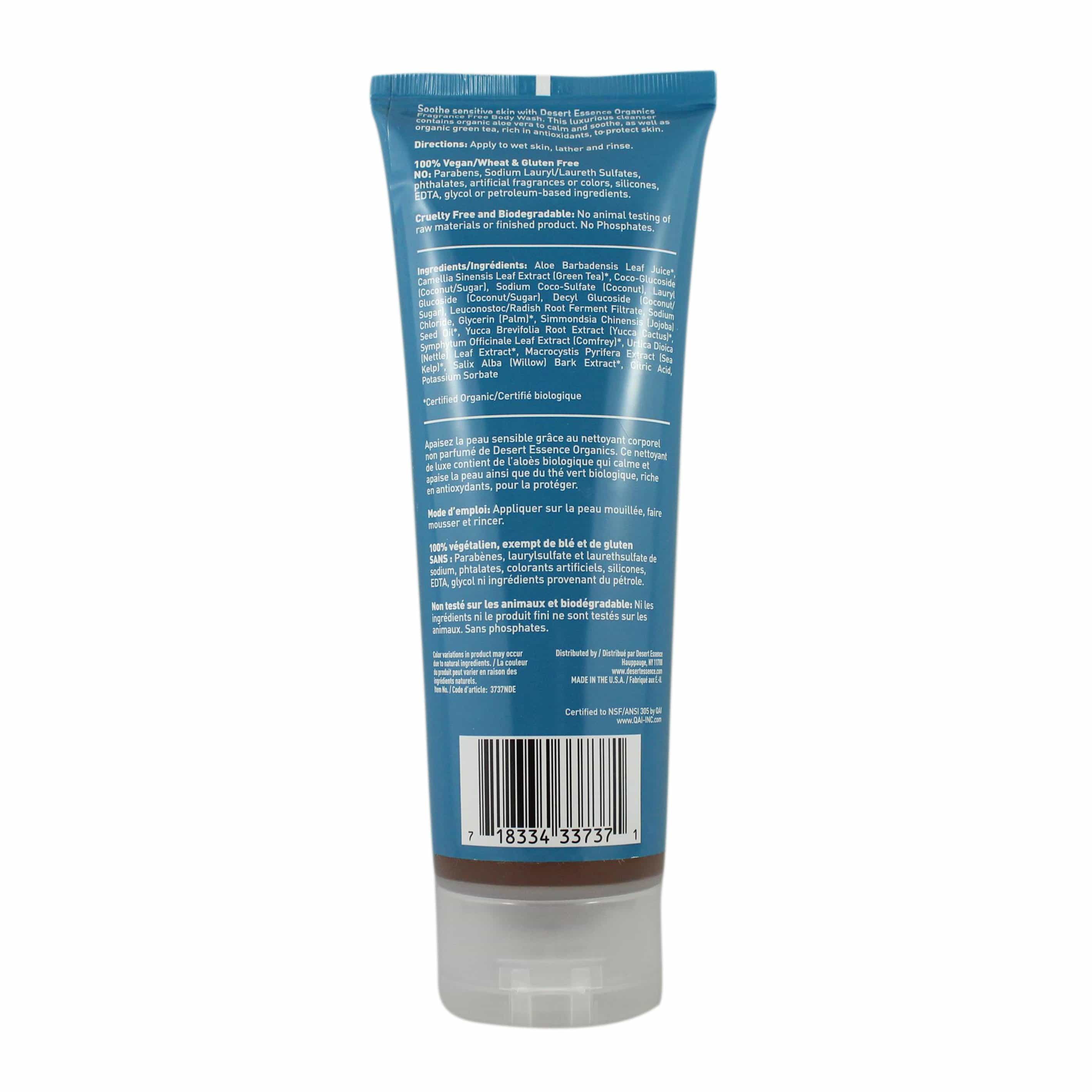 Desert Essence Fragrance Free Body Wash